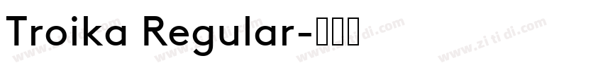 Troika Regular字体转换